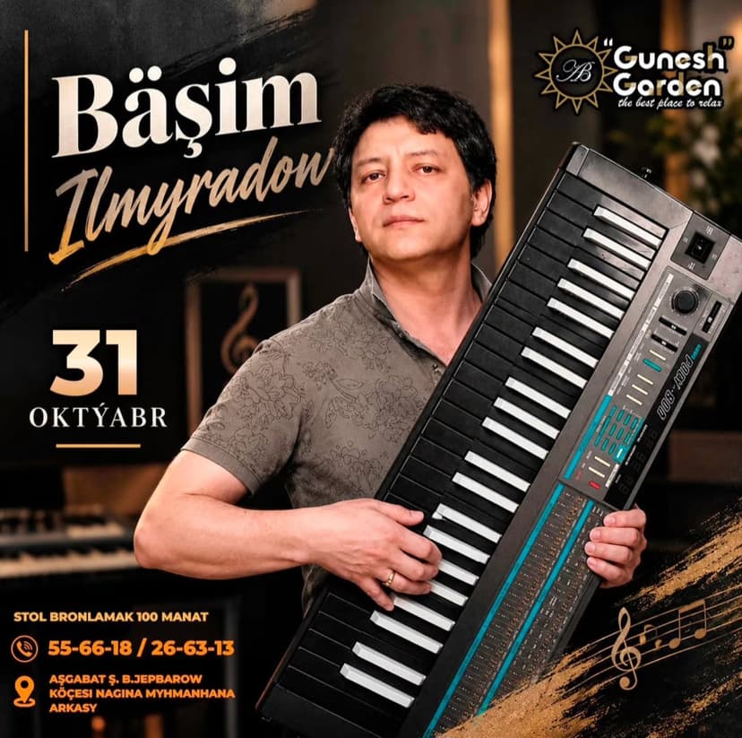🎹 Bäşim Ilmyradow: janly sesde çykyş