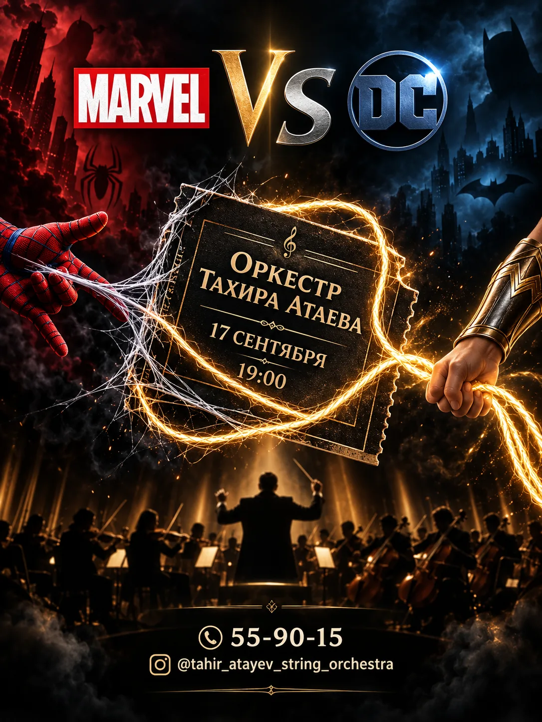 🎬 MARVEL VS DC — симфоническое шоу оркестра Тахира Атаева
