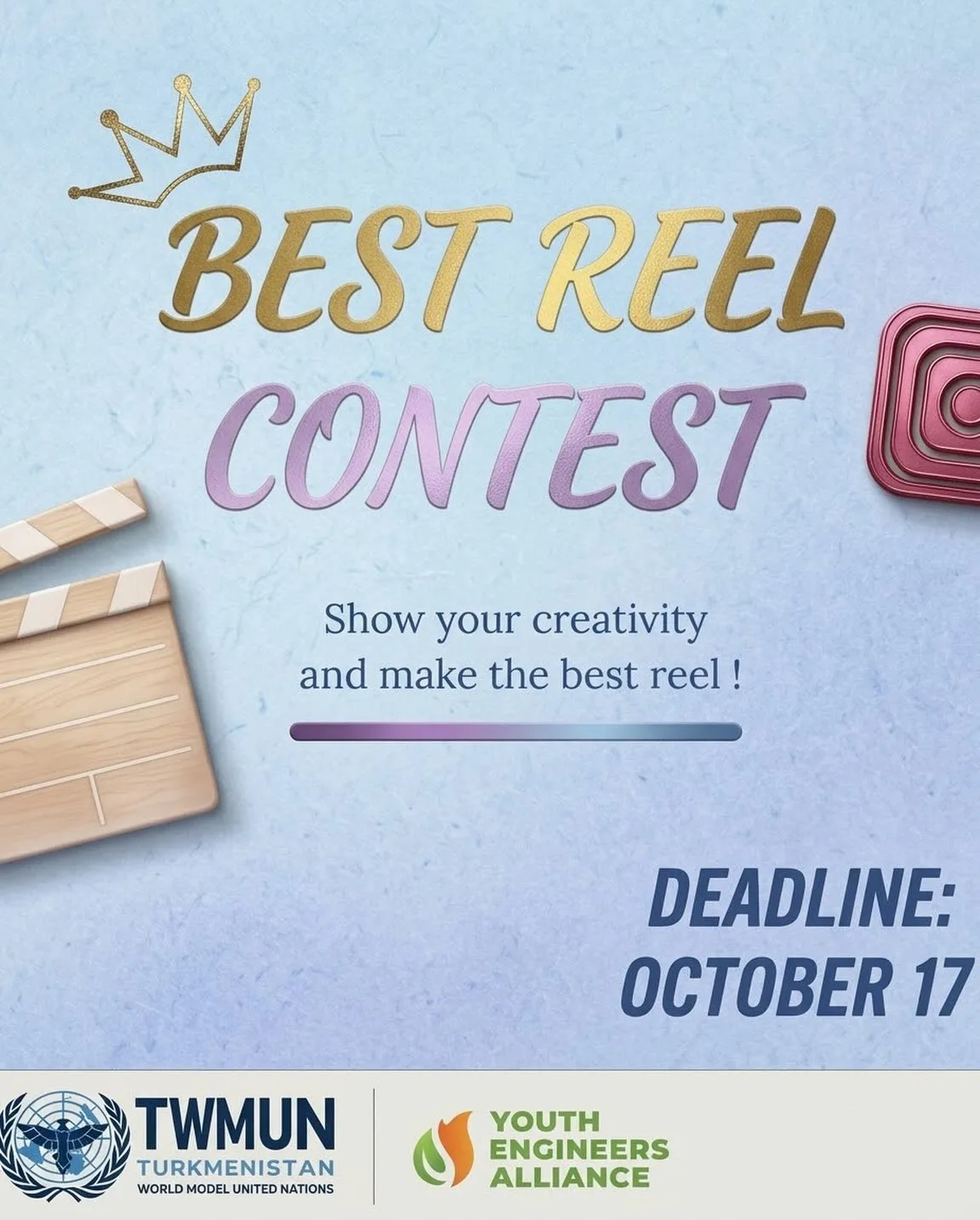 🎬 Best Reel Contest — submit by 17 October